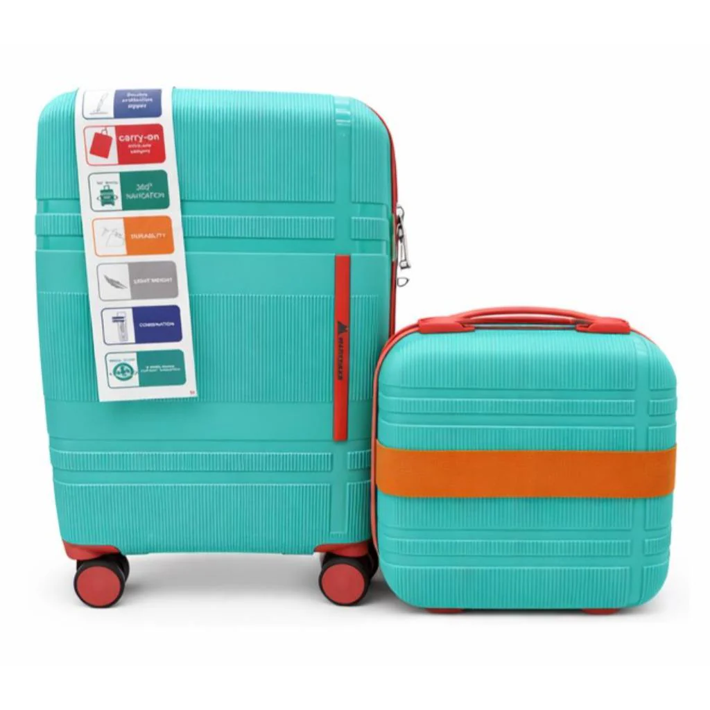 Set Maleta De Cabina + Neceser Turquesa/Rose Marksman - Image 9