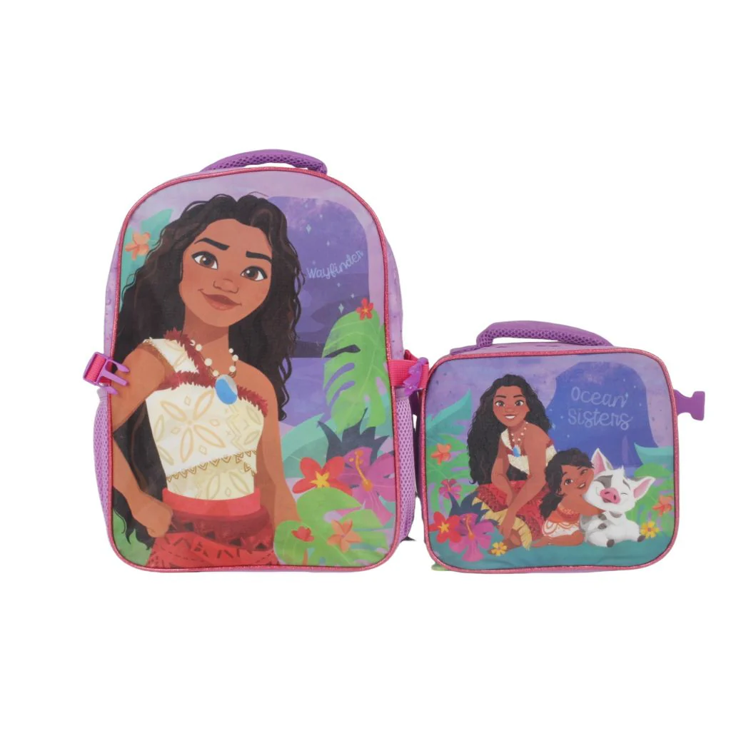 Combo Mochila Con Lonchera Moana
