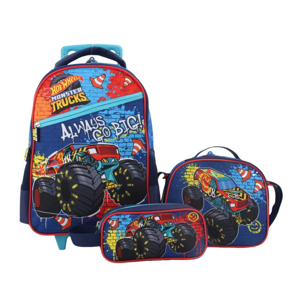 Set Promo Back To School con Ruedas 3 Piezas Hot Wheels