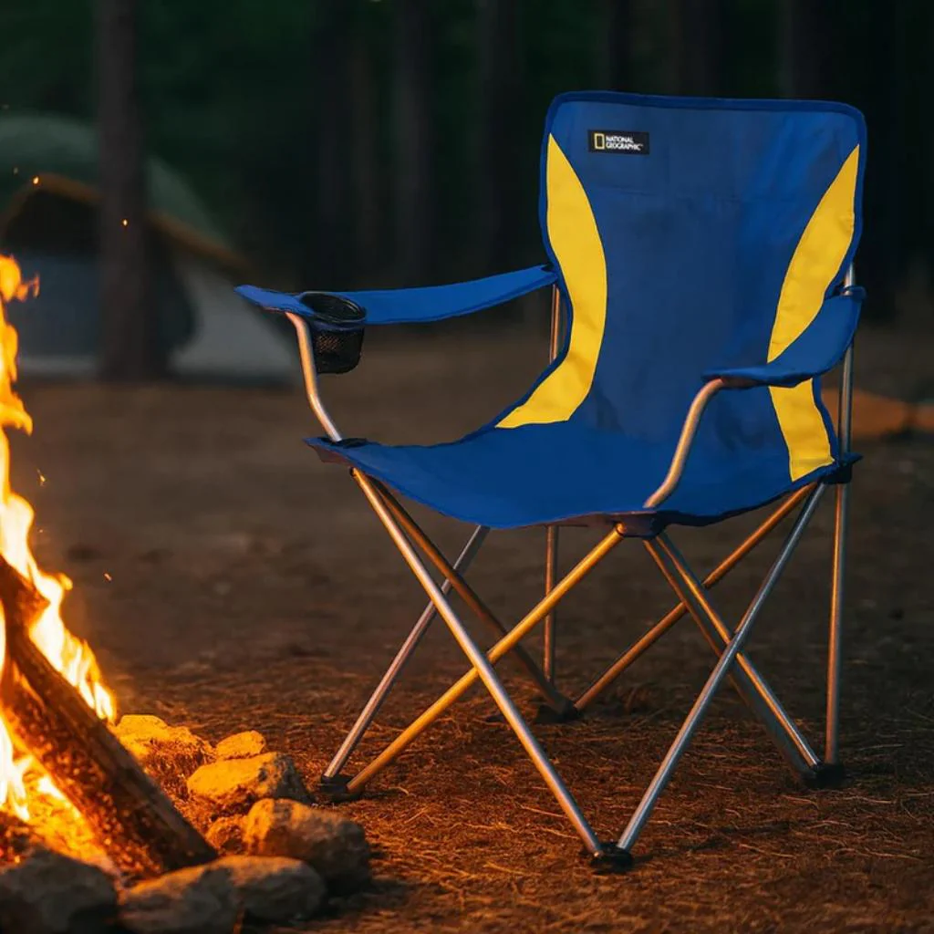 Silla Plegable Camping Acolchada Denver Azul National Geographic - Image 4