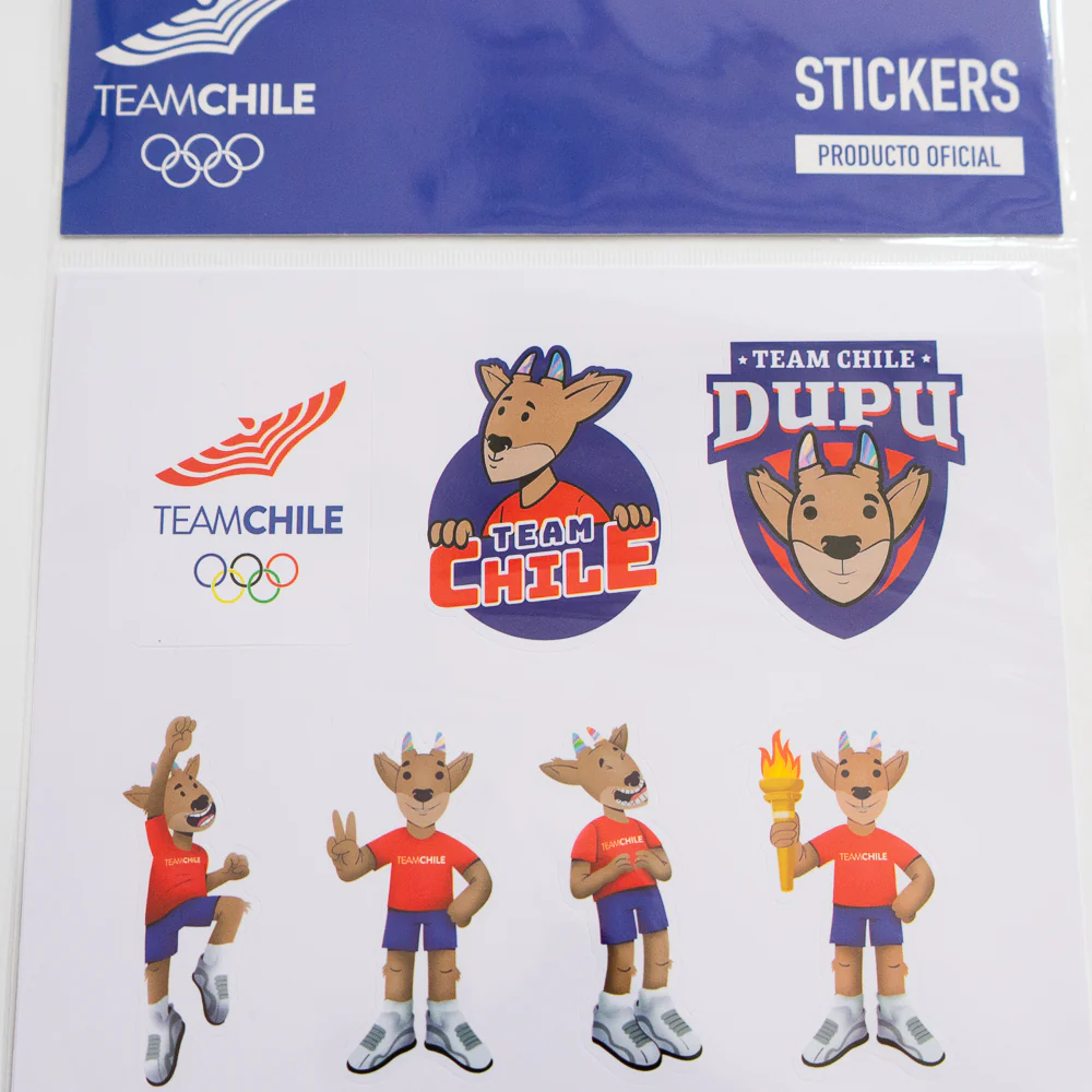Stickers Team Chile Set 1 - Image 2