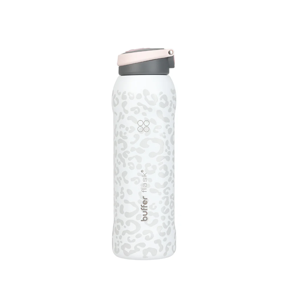 Termo Agua Botella Termica Buffer Capri Acero Inoxidable 1L +Tapas Ice Leopard - Image 7
