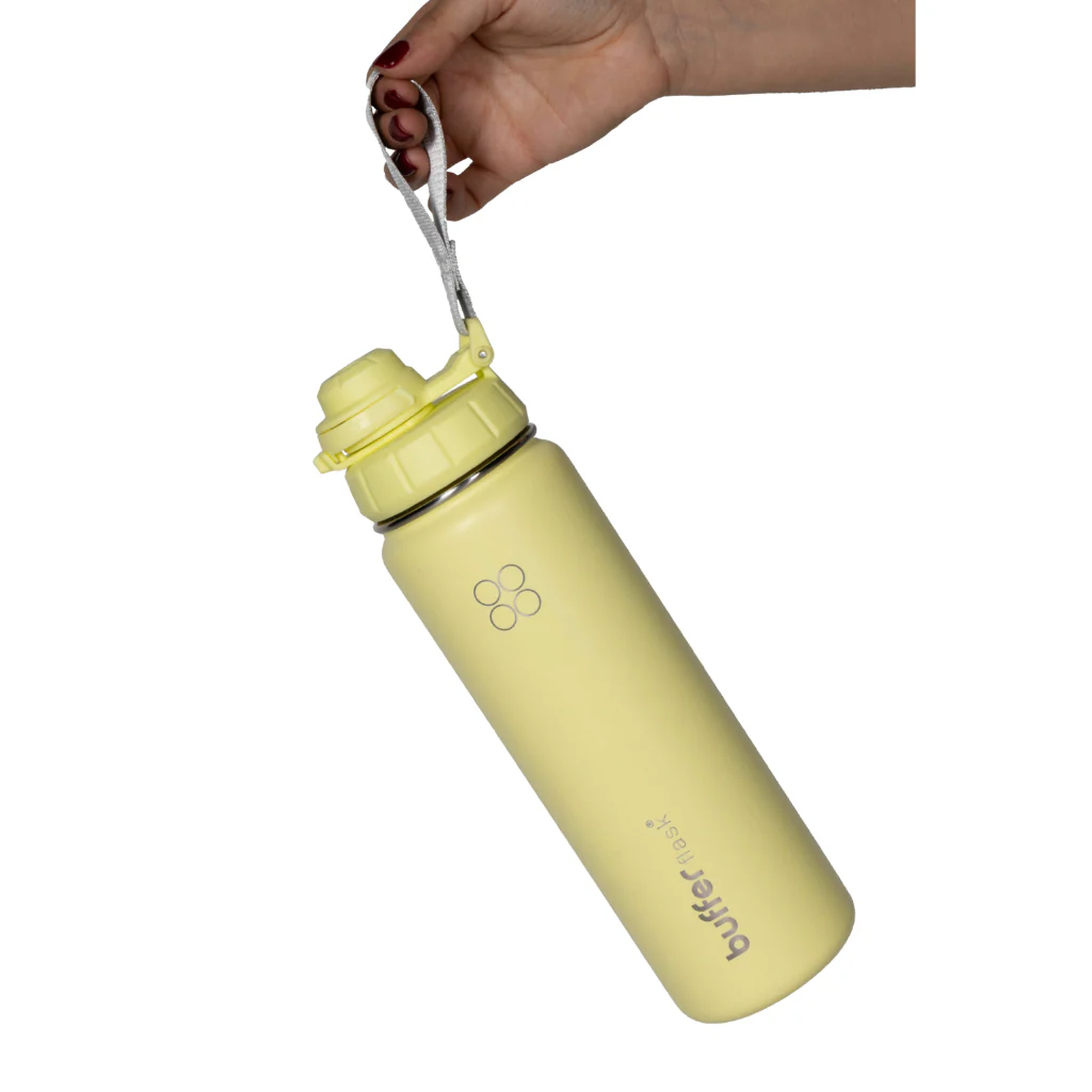 Termo Botella Agua Termica Buffer Morea Acero Inoxidable +4 Tapas Lemon - Image 6