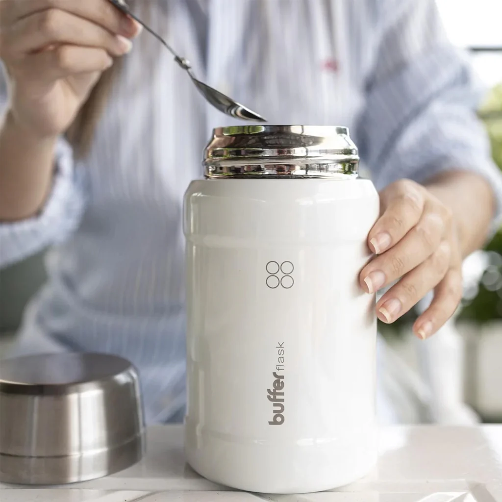 Termo Comida 800ml + Bolso y Cuchara Crema - Image 3