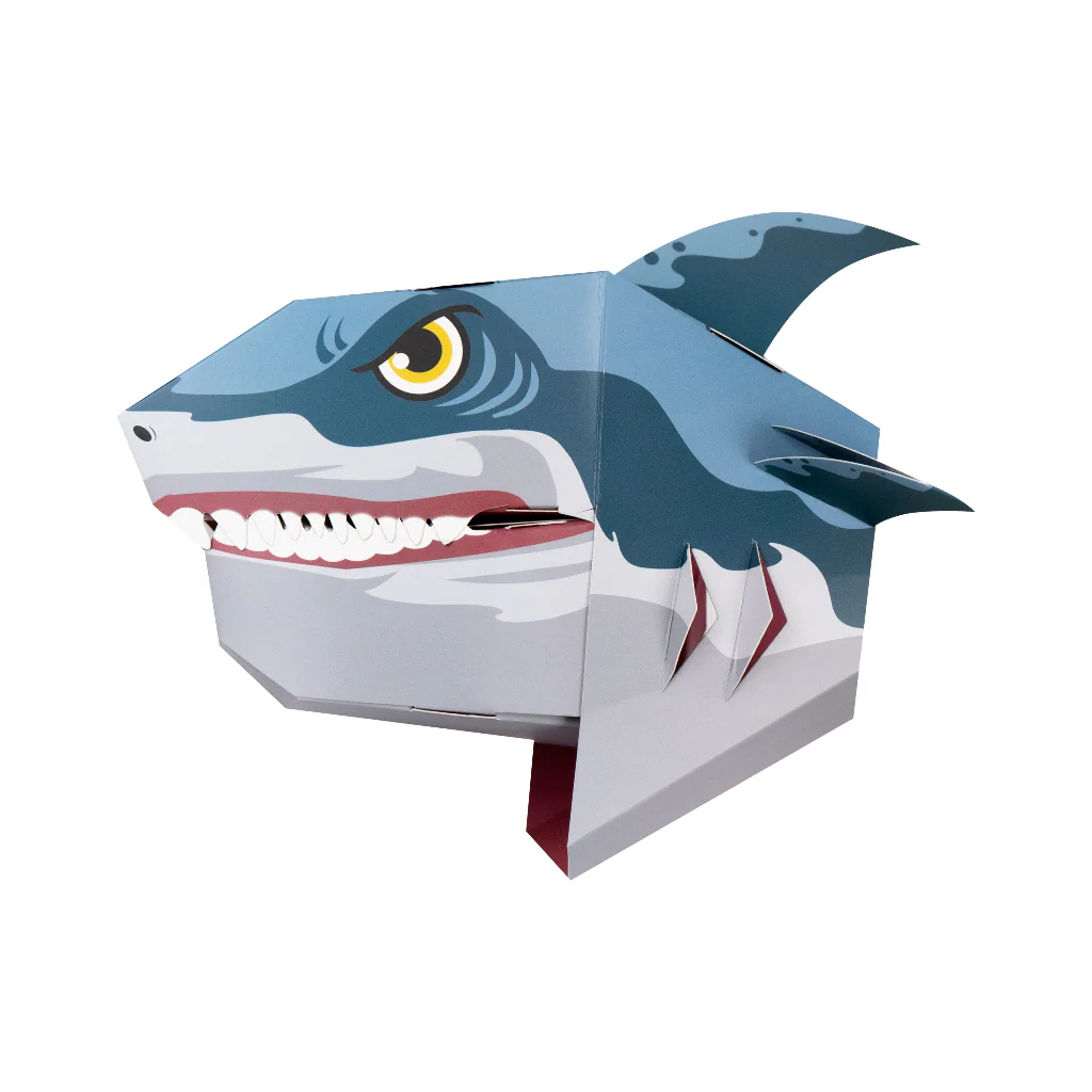 Títere de Mano 3D Tiburón Para Armar - Image 3
