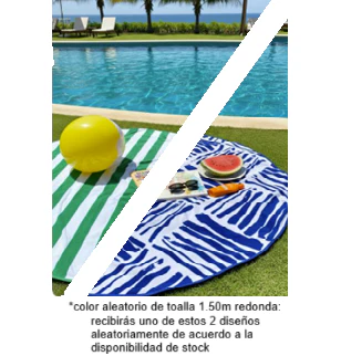 Toalla de Playa Redonda 150 cm. Colores surtidos. - Image 6