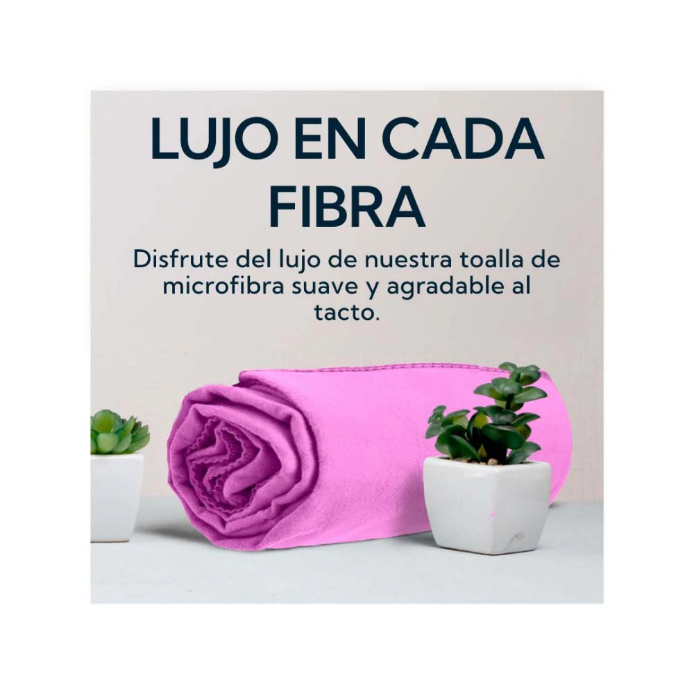 Toalla Microfibra Suede  60x120 cm Morada Pro Outdoor - Image 3