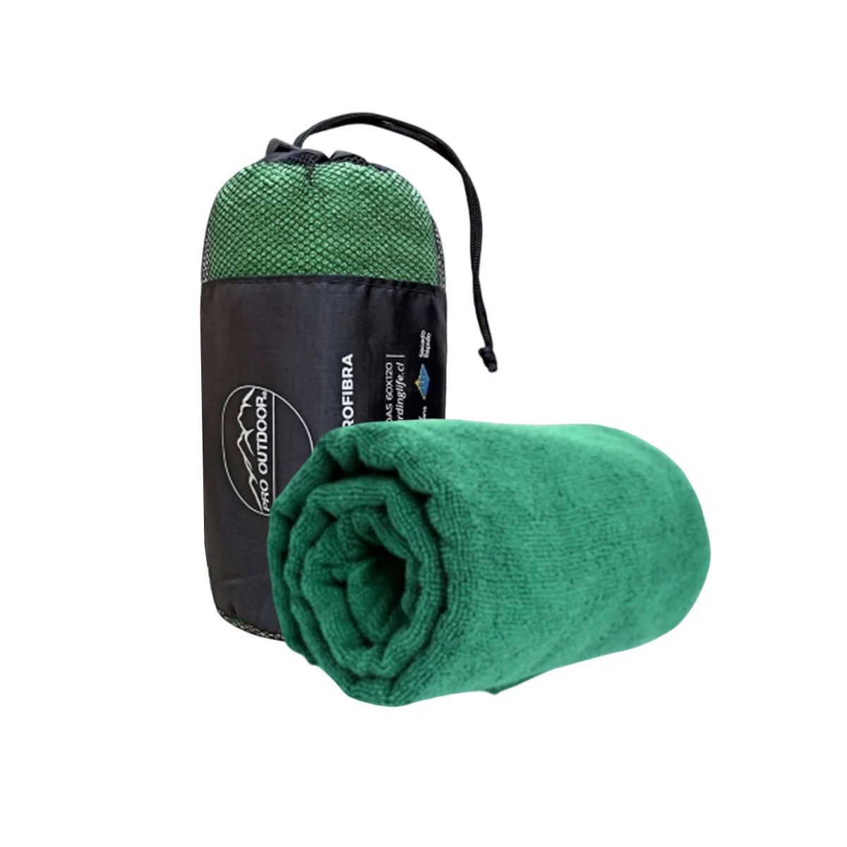 Toalla Microfibra Terry 60x120Cm Verde