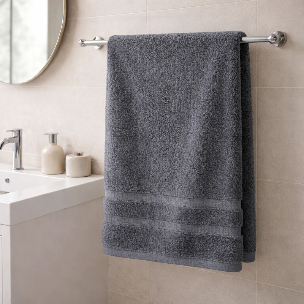 Toalla Soft Twist 600 G/M² 70x140 Cm Gris Mashini