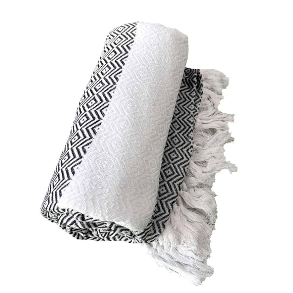 Toalla Turca Berat Diamond Negra (Jackard) - Image 3