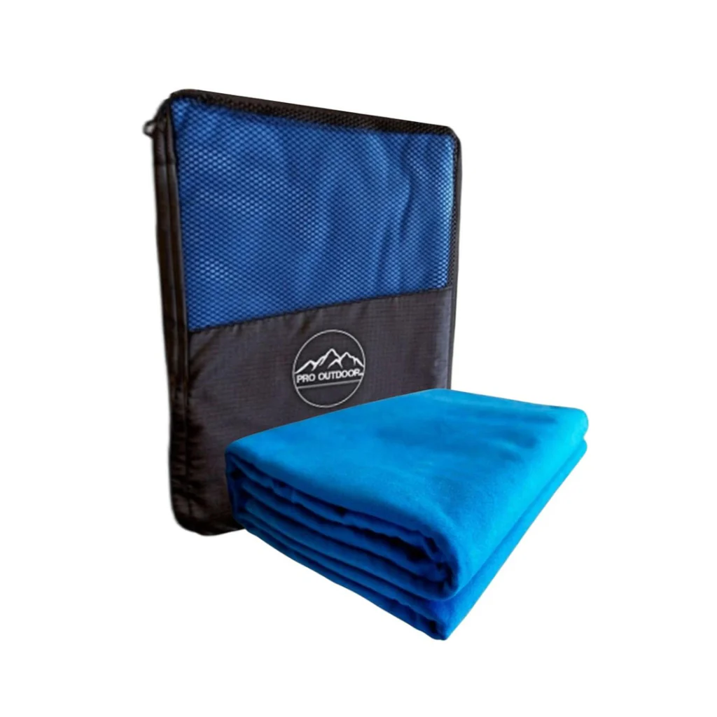Toalla XL Microfibra Suede 110x150 cm Azul Pro Outdoor - Image 2