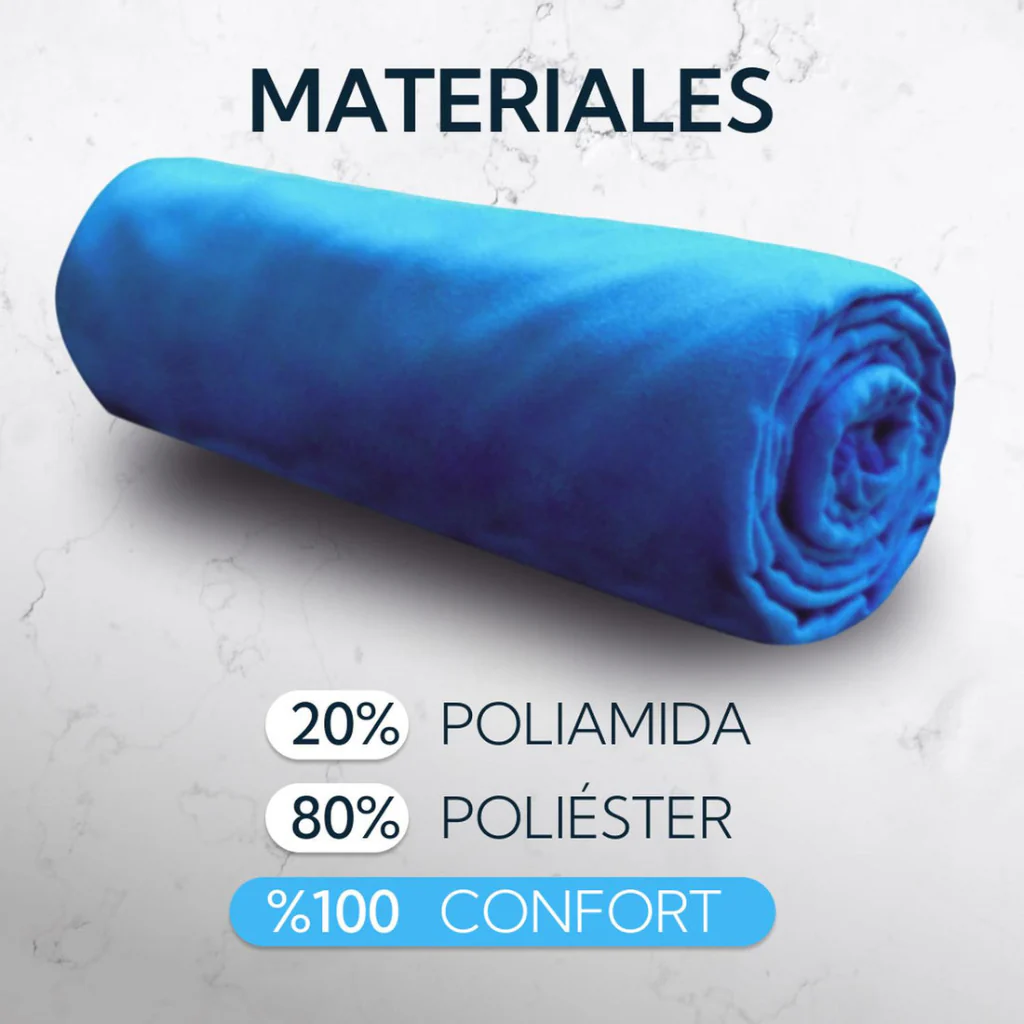 Toalla XL Microfibra Suede 110x150 cm Azul Pro Outdoor - Image 4