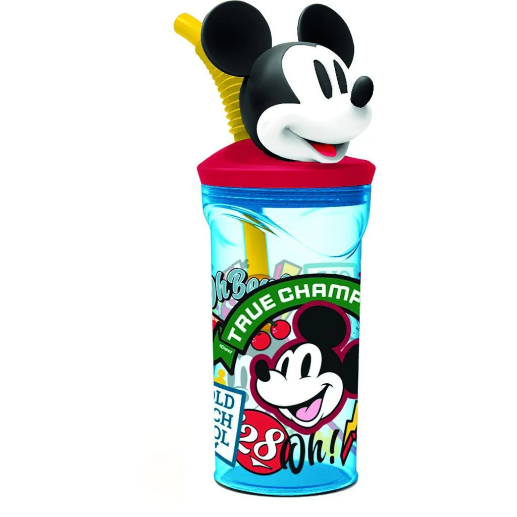 Toma Jugo Infantil Figura 3D Mickey