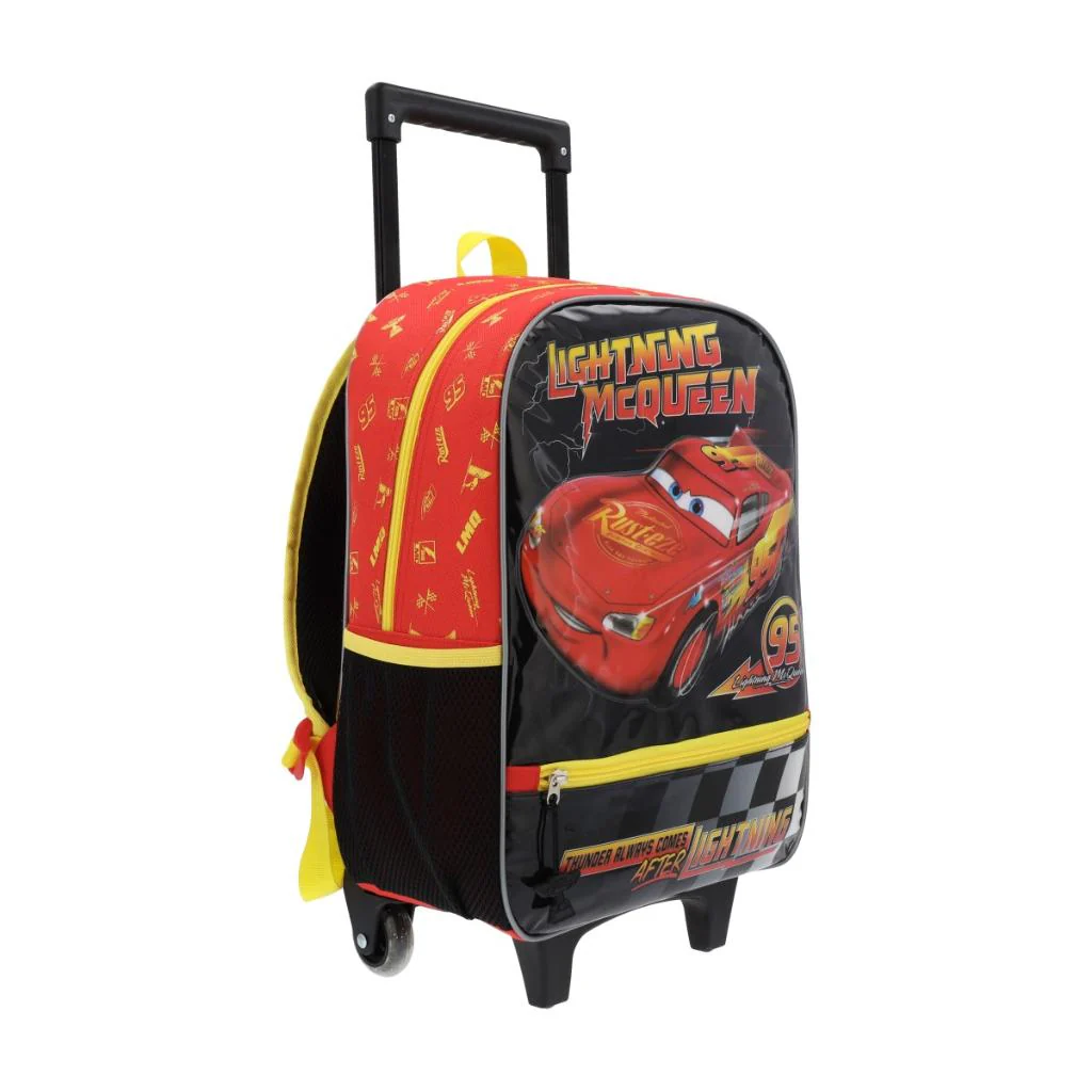 Trolley Set 3 En 1 Cars Infantil (Mochila Con Ruedas, Lonchera Y Estuche) - Image 3
