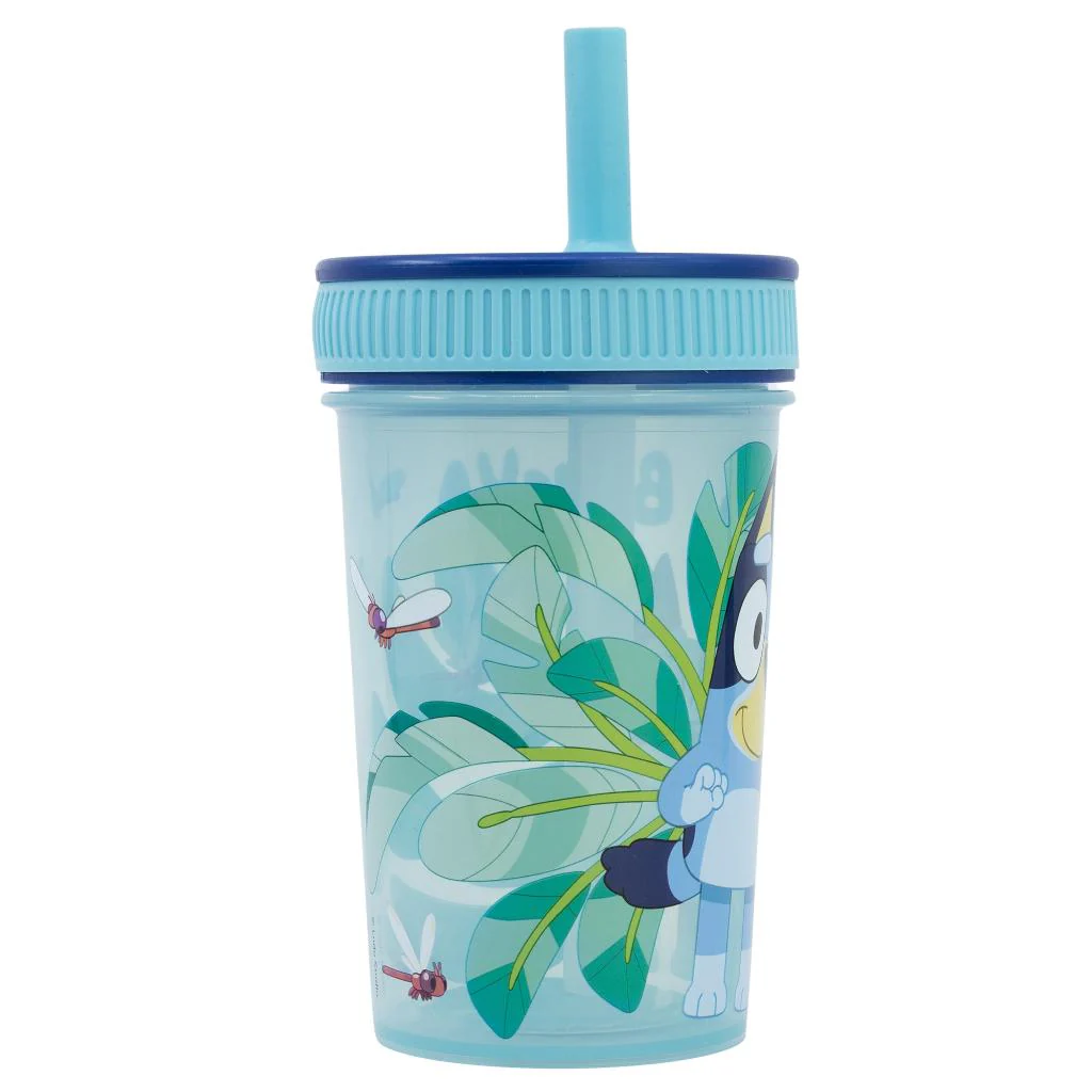 Vaso Antiderrame con Bombilla y Tapa Bluey - Image 2