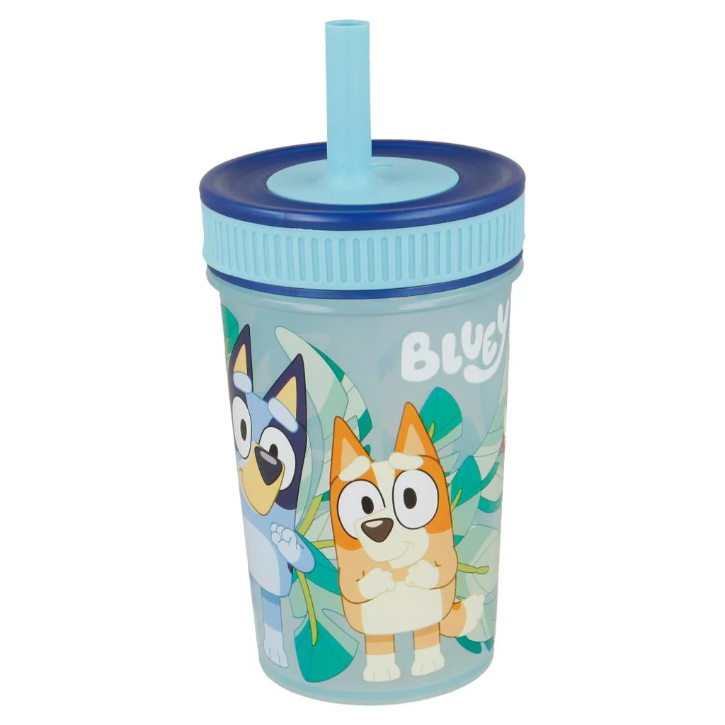Vaso Antiderrame con Bombilla y Tapa Bluey - Image 5