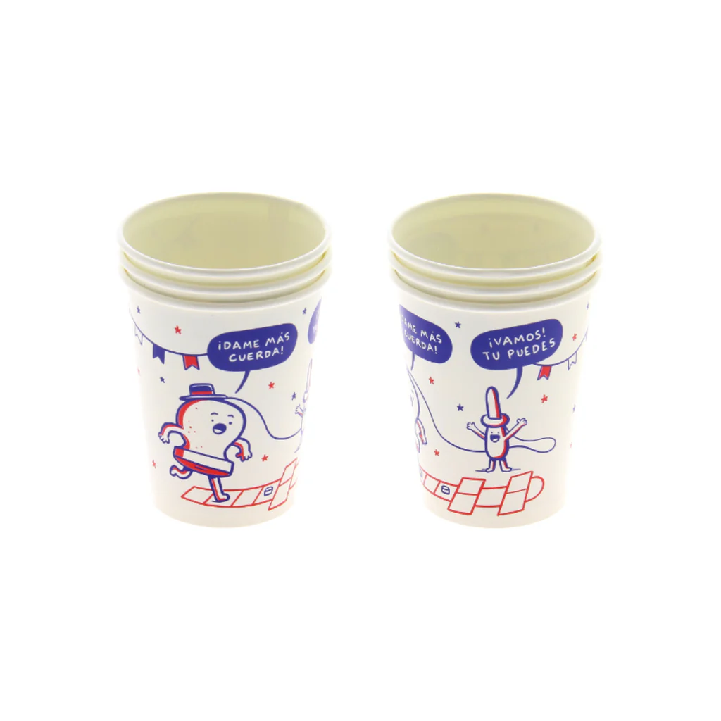 Set de 10 Vasos de Cartón Dieciochero Ingesman 266ml - Image 3