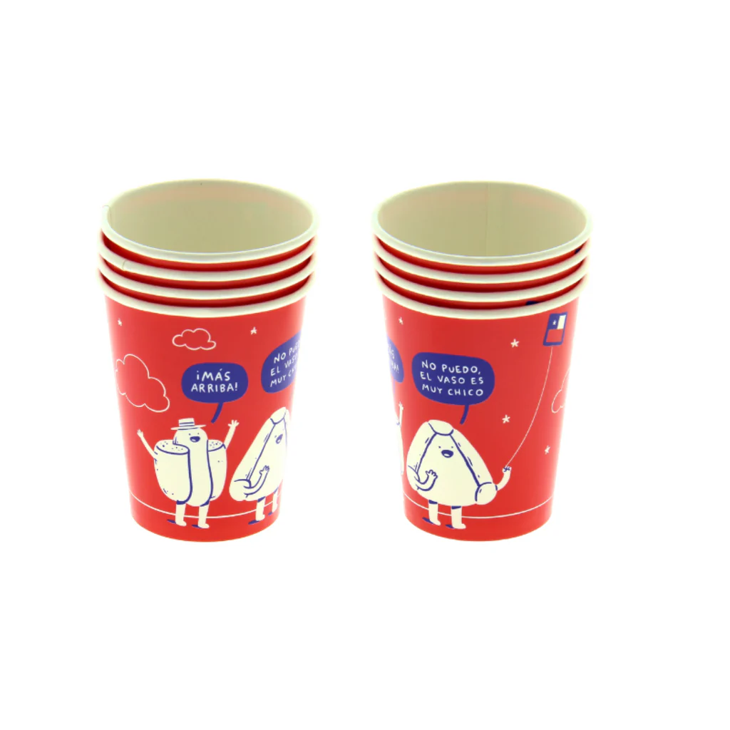 Set de 10 Vasos de Cartón Dieciochero Ingesman 266ml - Image 4