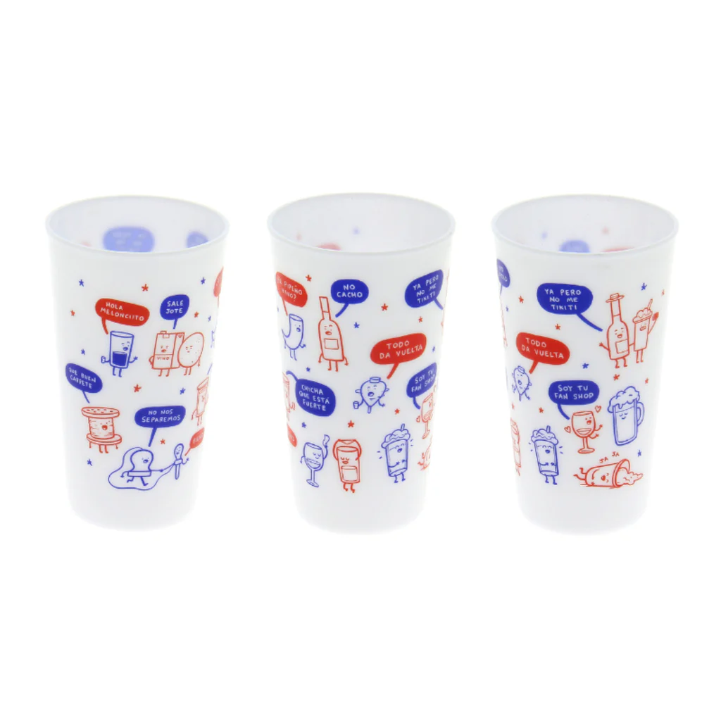 Set de 3 Vasos Reutilizables Dieciochero Ingesman 480ml - Image 5