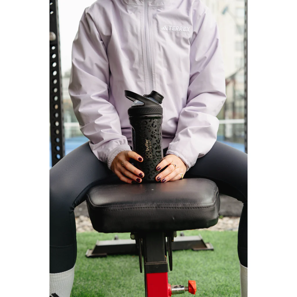 Vaso Shaker Proteina Termico Malibu Leopardo Negro - Image 2