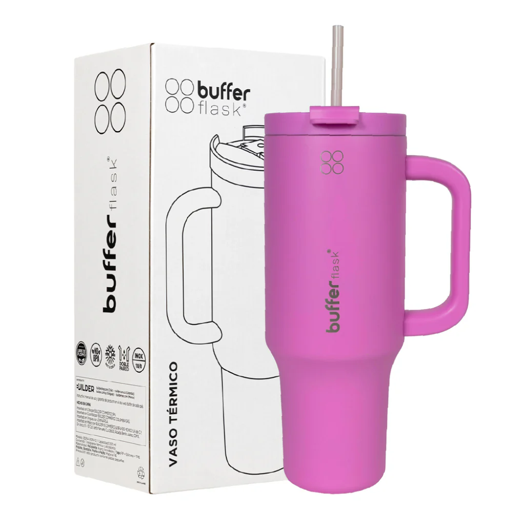 Vaso Termico Mug Buffer Bora Bora 1,2 Lt Acero Inoxidable Frio Y Calor Dani Pink - Image 4