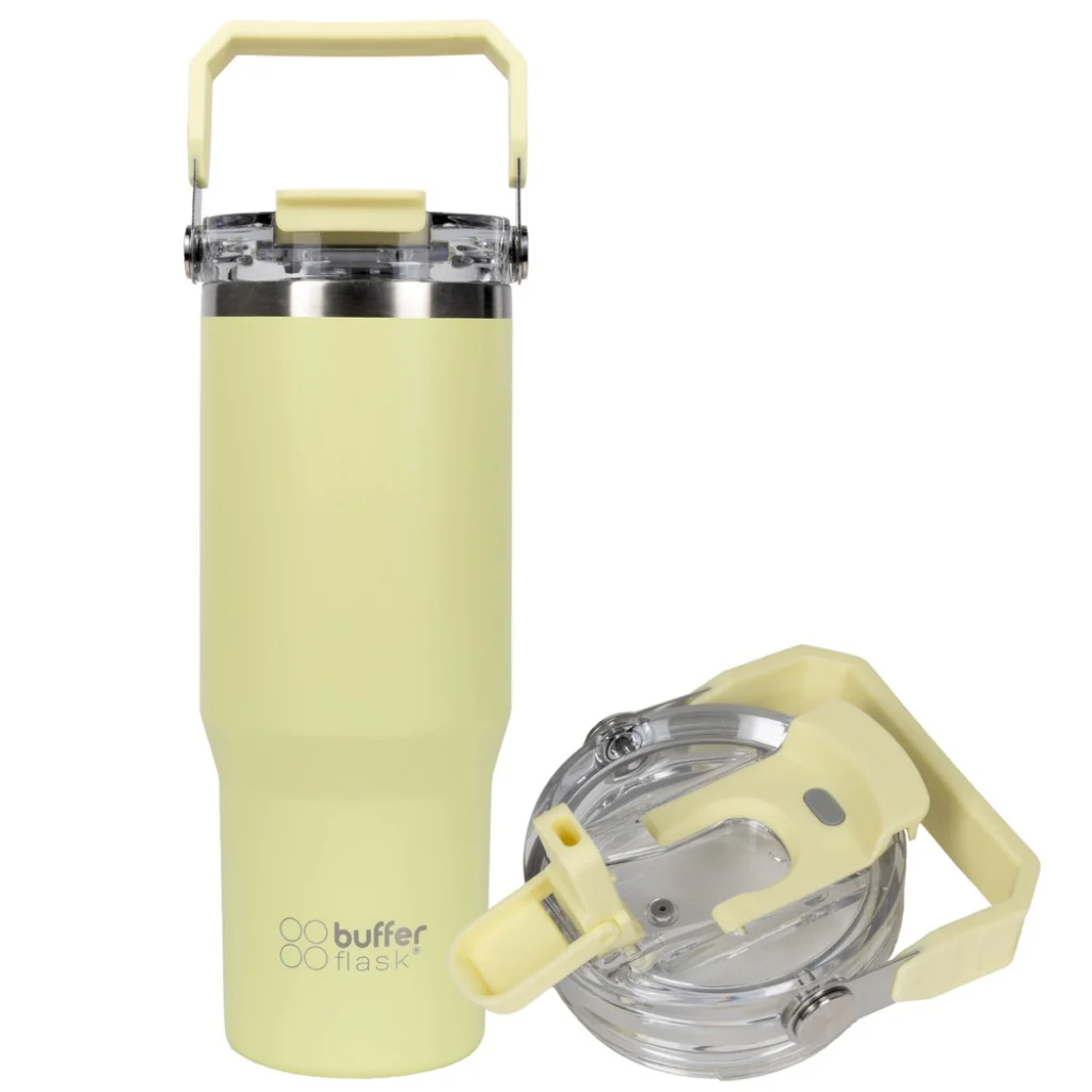 Vaso Tumbler Mug Buffer 800ml Cusco Acero Inoxidable Térmico, Lemon